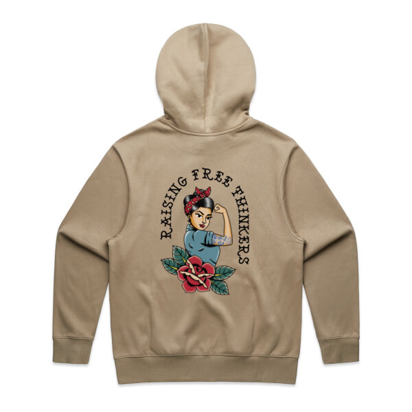 RAISING FREE THINKERS MENS/UNISEX HOOD LIGHT Thumbnail