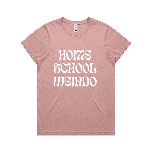 HOME SCHOOL WIERDO WOMENS TEE FADED Thumbnail