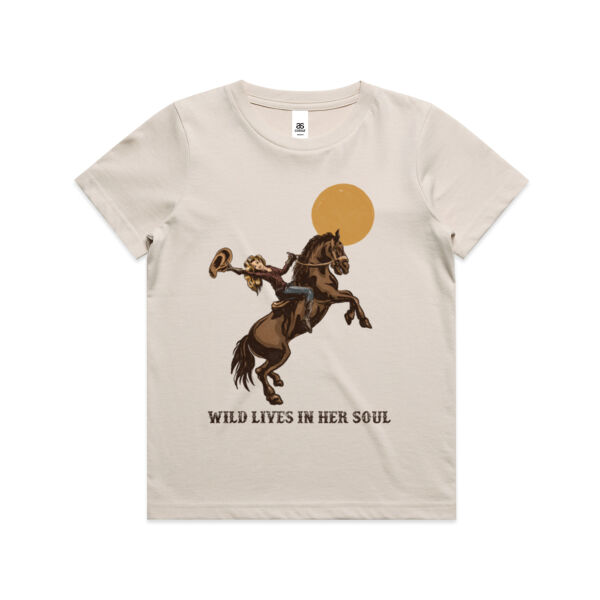 WILD LIVES IN HER SOUL KIDS TEE - ON SALE Thumbnail