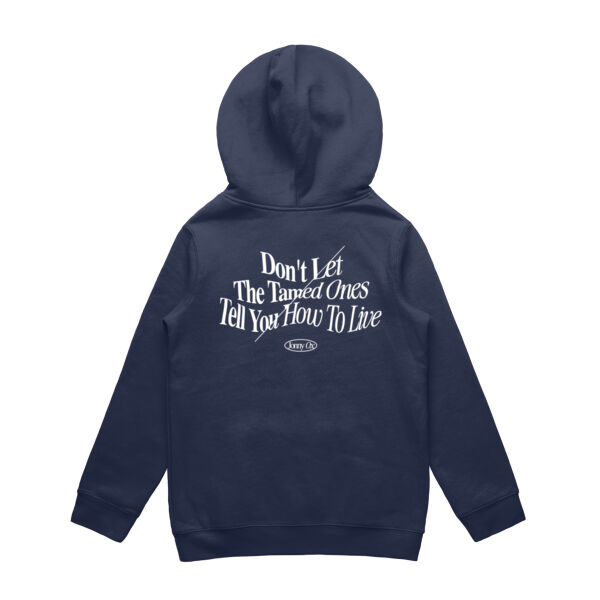 DON'T LET THE TAMED TELL YOU HOW TO LIVE KIDS HOODIE 2 Thumbnail